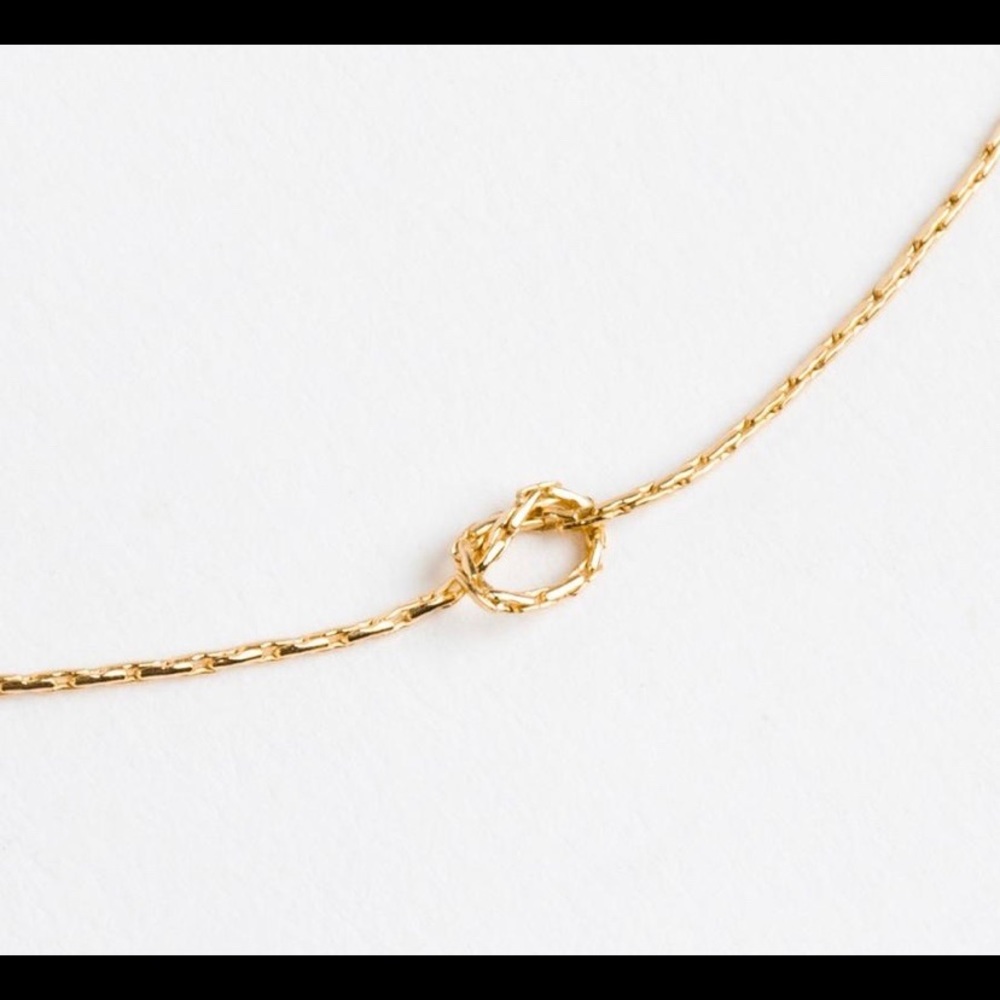 Leah Alexandra Gold Knot Necklace local eclectic